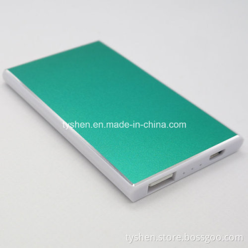 Card Power Bank Metal Green Color (J18B)